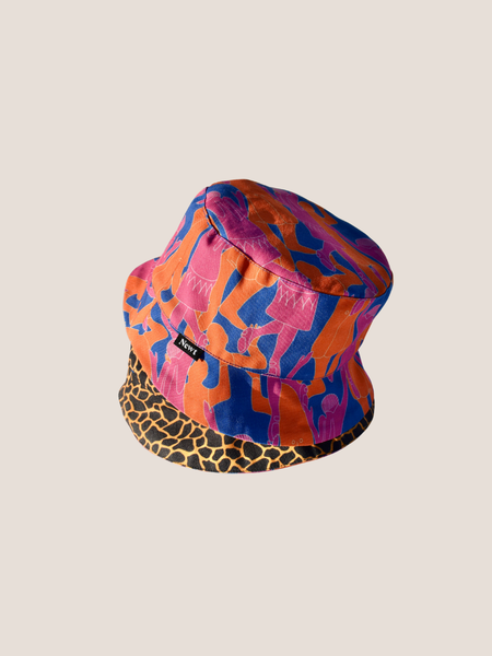 Reversible Orange Festival Bucket Hat For Men and Women | Newt