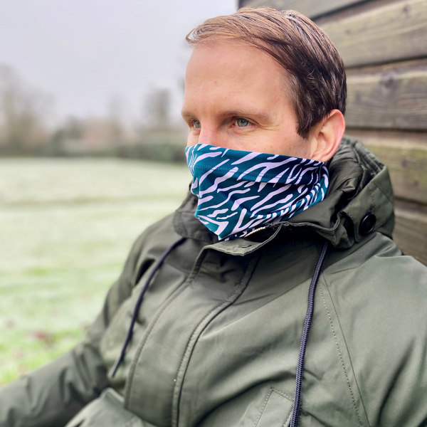 小物 rurumu: fringe snood 19AW Green Snood Neck Warmer – Shima Print | Newt London – NEWT LONDON