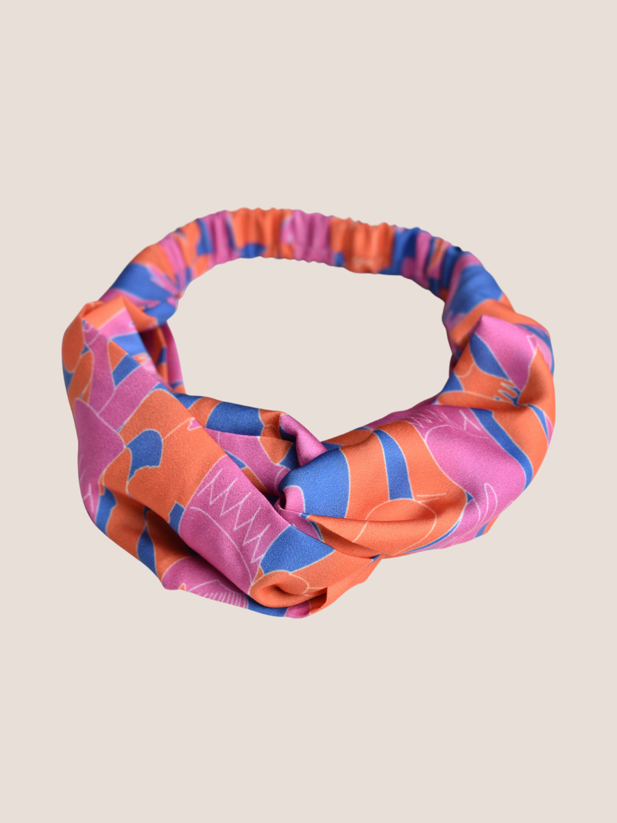 Yammys Dancers Print Twist Knot Headband