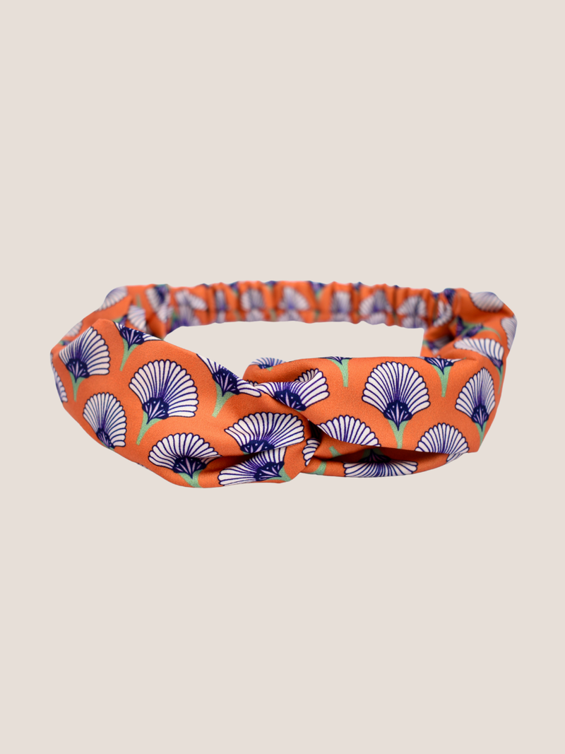Matsuri Twist Knot Headband Orange