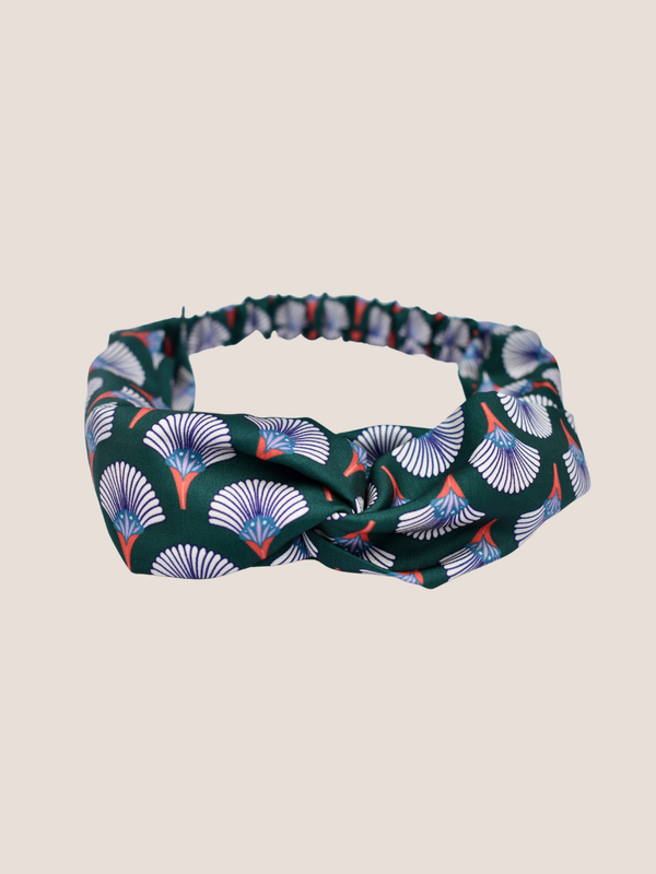 Matsuri Twist Knot Headband Green