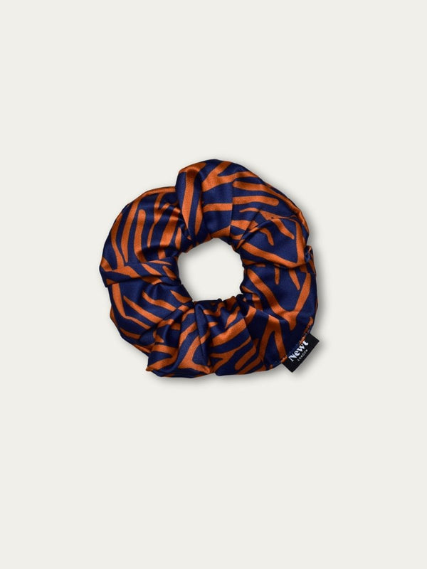 Shima Print Bronze Hair Scrunchie