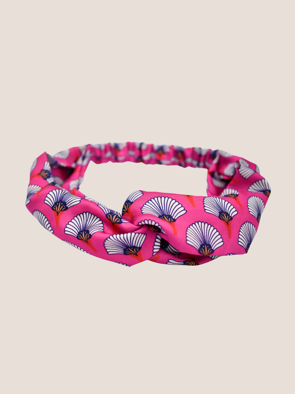 Matsuri Twist Knot Headband Pink