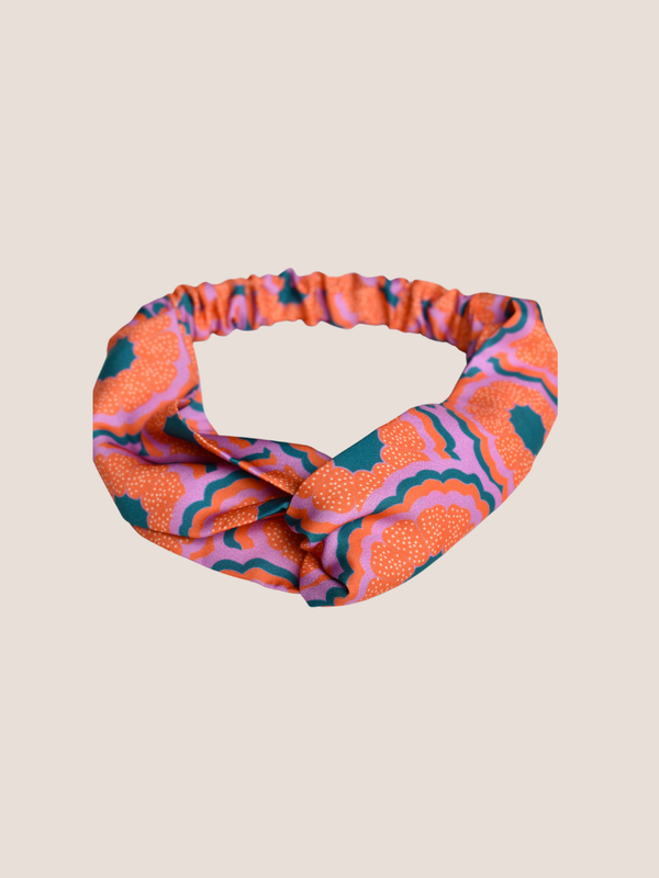 Zesty Print Twist Knot Headband