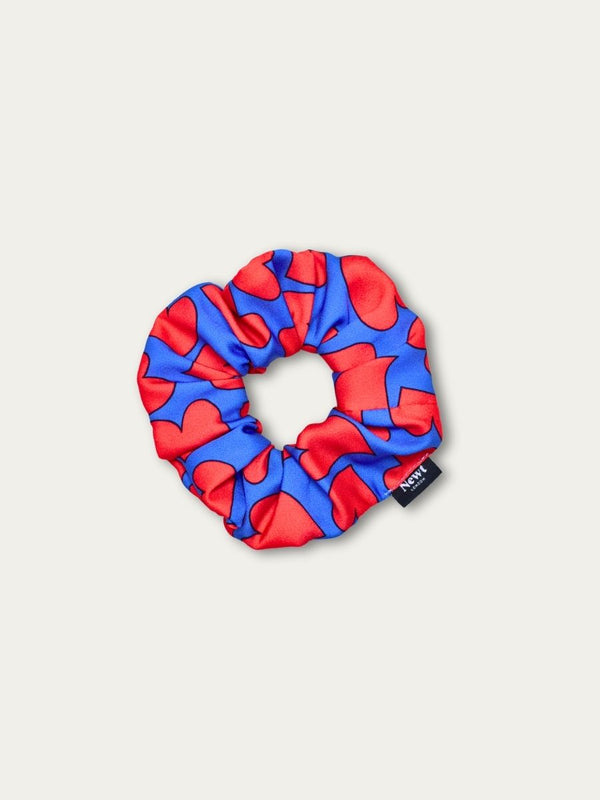 Heart Print Hair Scrunchie