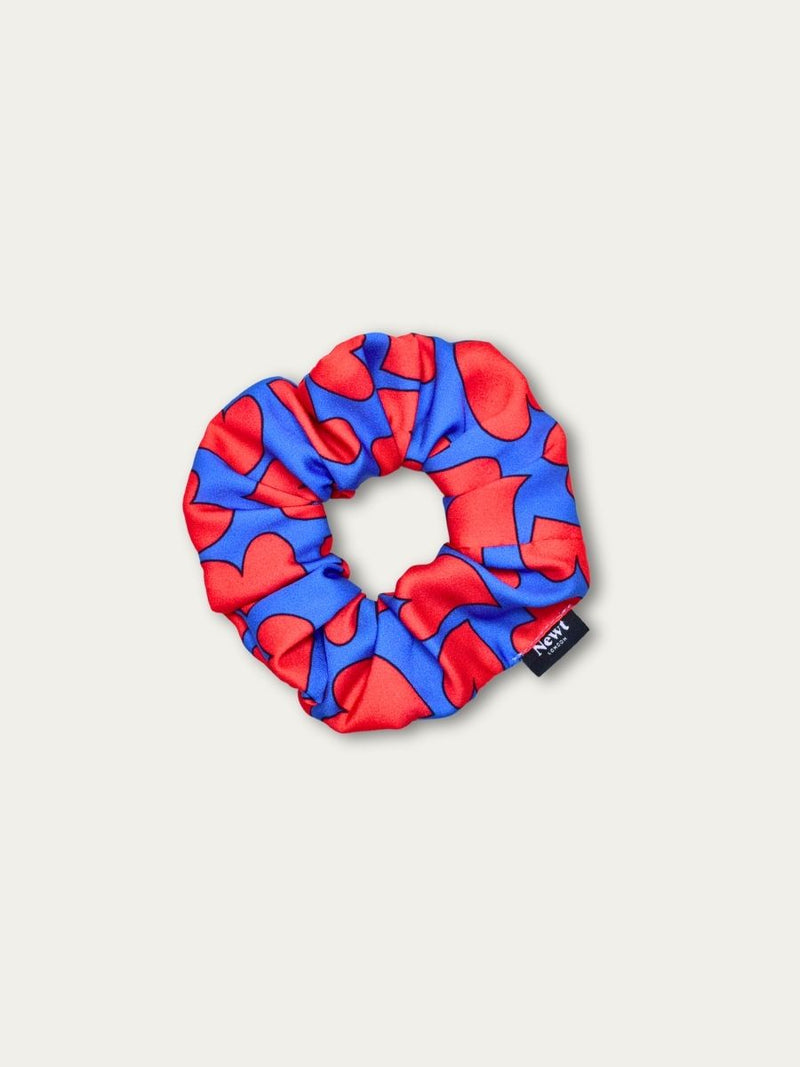 Heart Print Hair Scrunchie