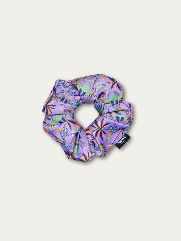 Khepri Print Lilac Hair Scrunchie