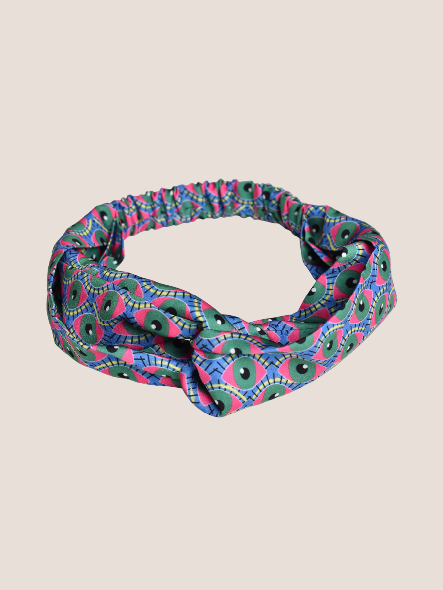 Eye Print Twist Knot Headband
