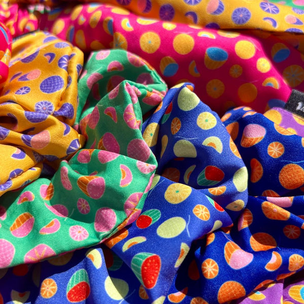 Natsu Fruit Print Hair Scrunchie