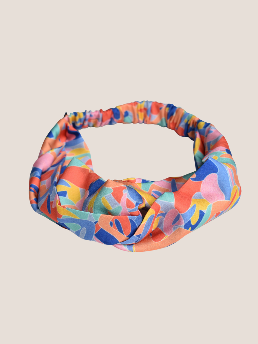 Kefi Print Twist Knot Headband