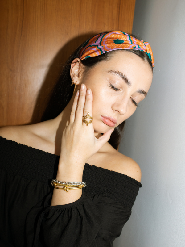 Zesty Print Twist Knot Headband