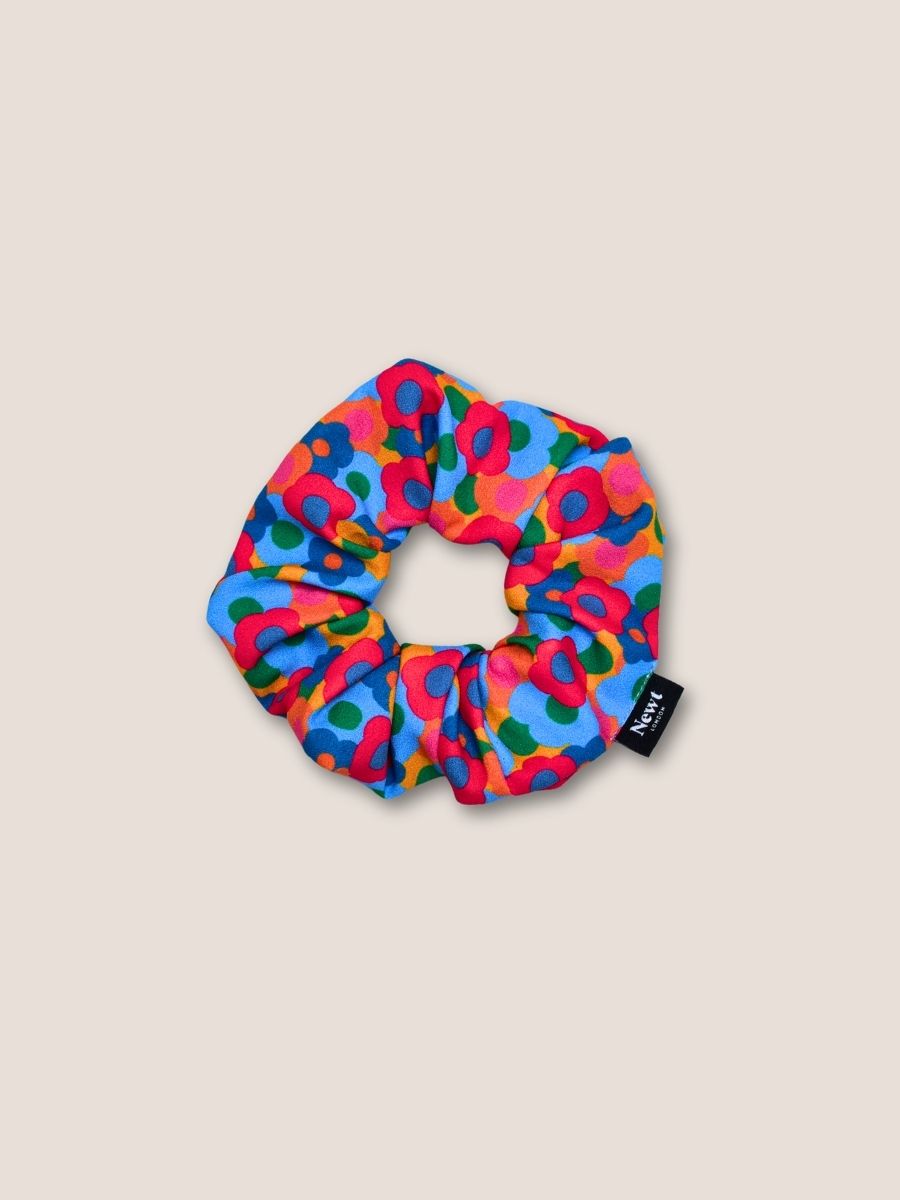Bloom Print Floral Hair Scrunchie