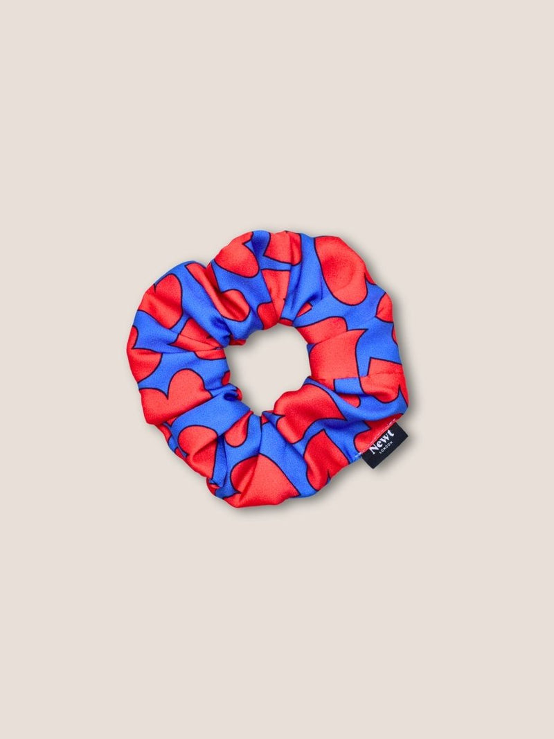 Heart Print Hair Scrunchie