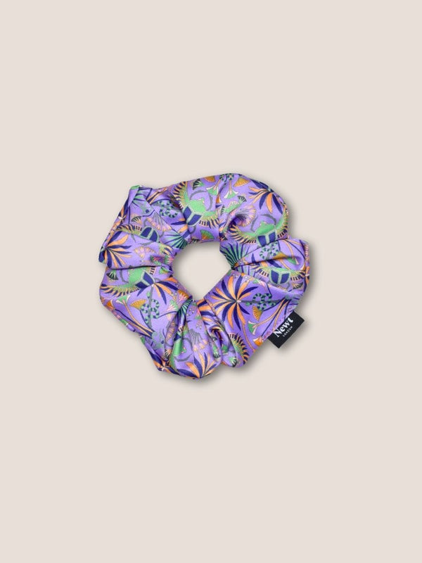 Khepri Print Lilac Hair Scrunchie