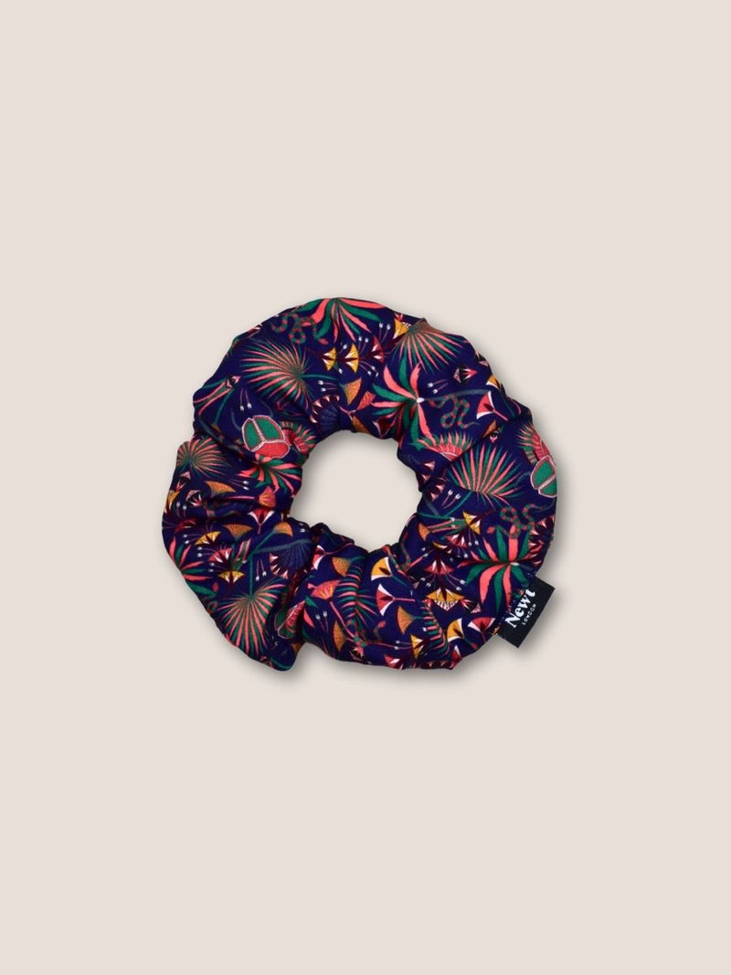 Khepri Navy Blue Hair Scrunchie – Sustainable & Handmade in the UK