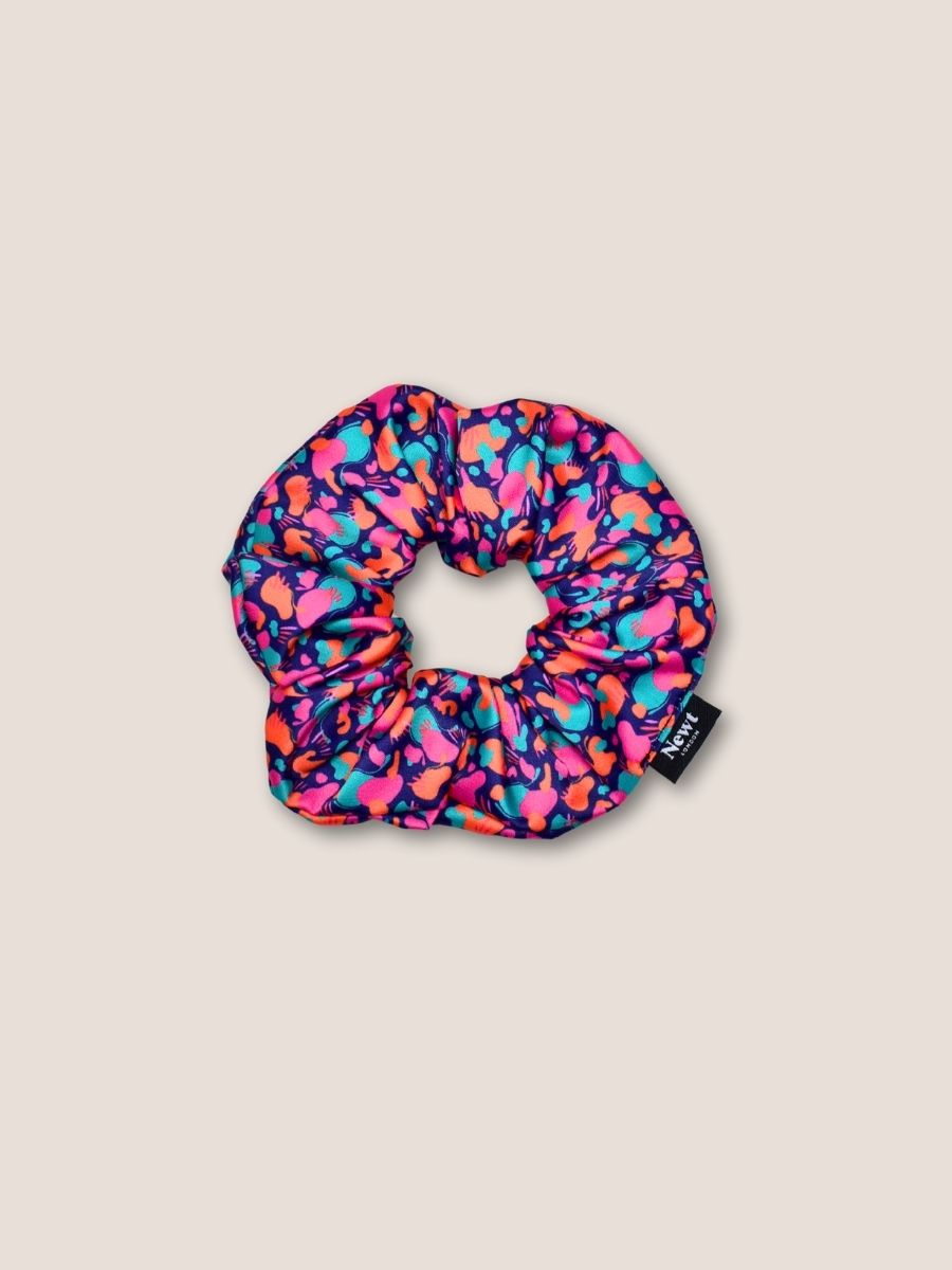 Marmo Print Hair Scrunchie Sunset Pink