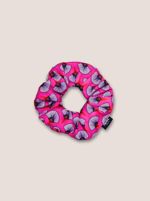Matsuri Print Hair Scrunchie Pink