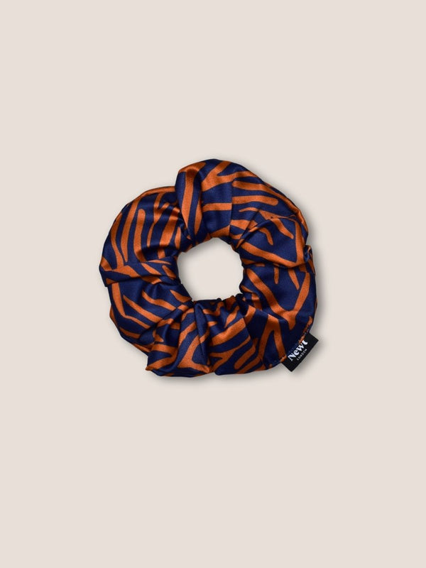 Shima Print Bronze Hair Scrunchie