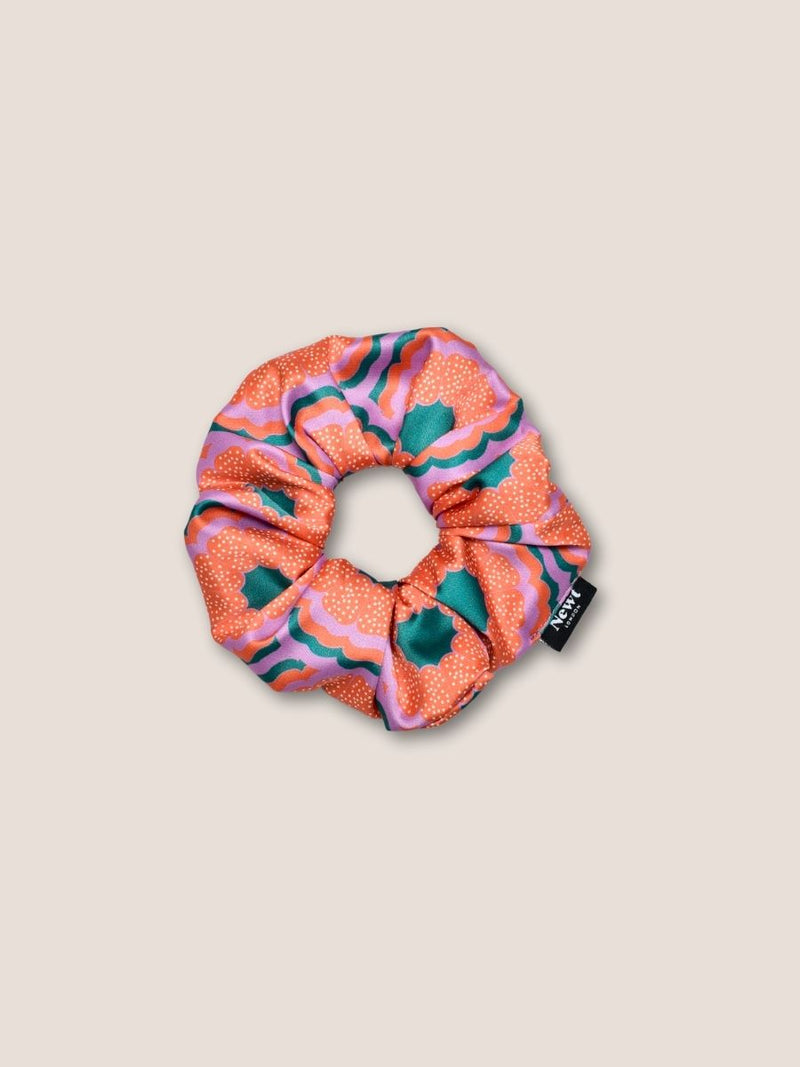 Sustainable Orange Zesty Hair Scrunchie – Handmade in the UK