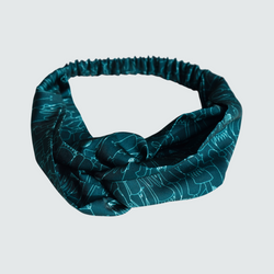 Green Tiny Dancers Print Turban Headband