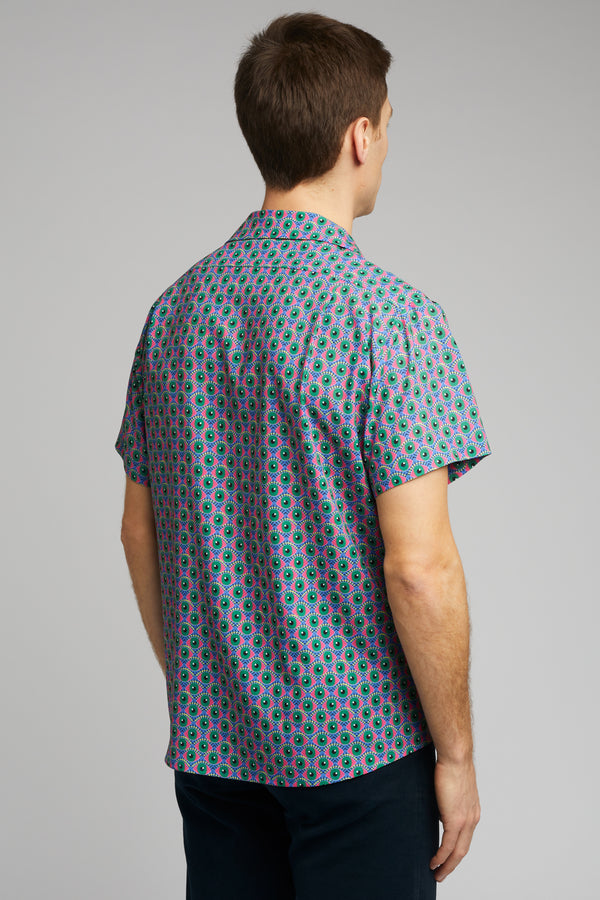 Cuban Collar Shirt in Eye of Newt Print