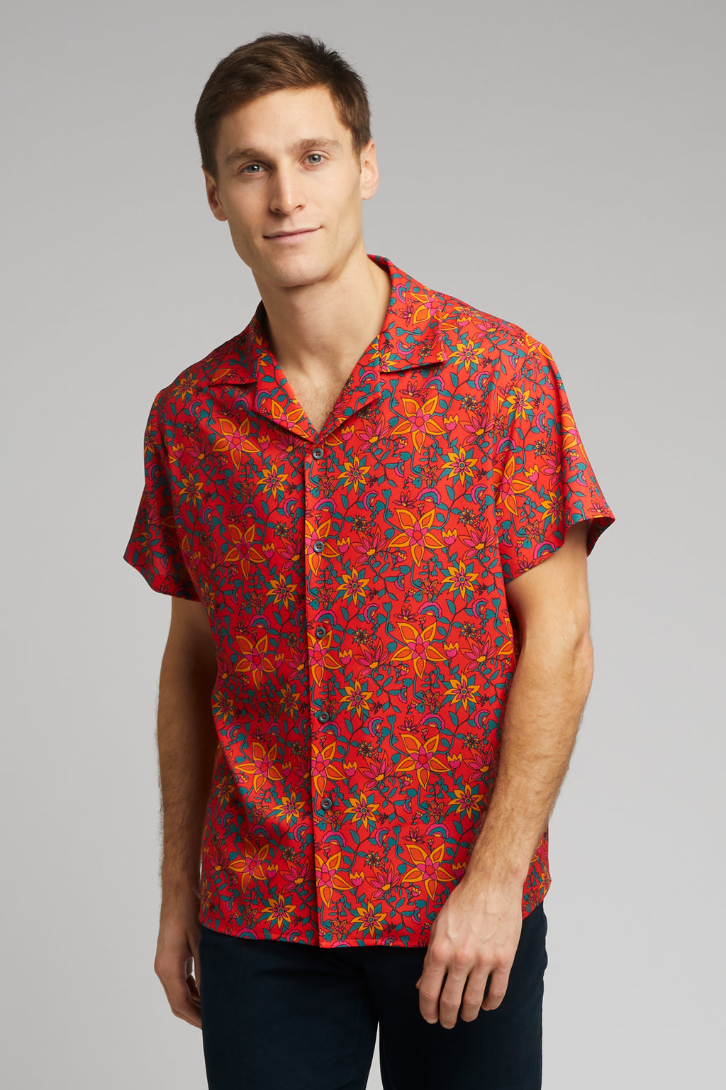 Cuban Collar Shirt Kampot Print