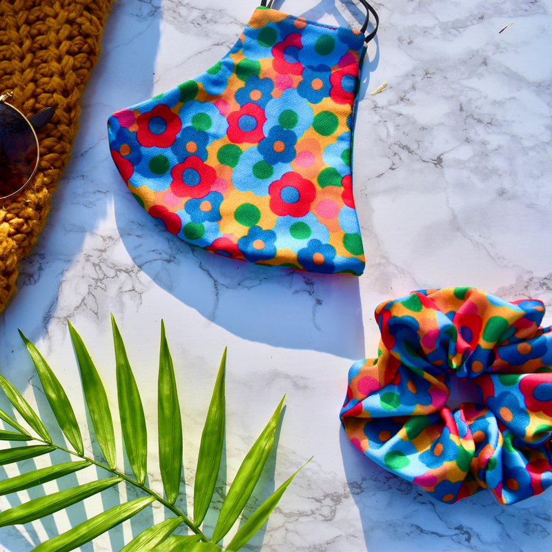 Bloom Print Floral Reversible Face Mask