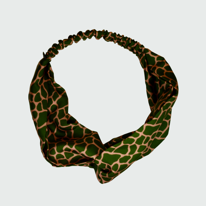 Mosaic Print Greek Pink Turban headband