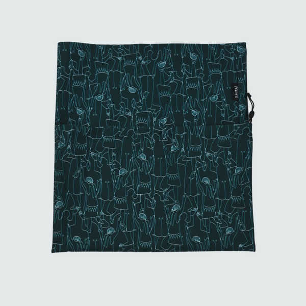 Green Tiny Dancers Print Unisex Neckwarmer Snood