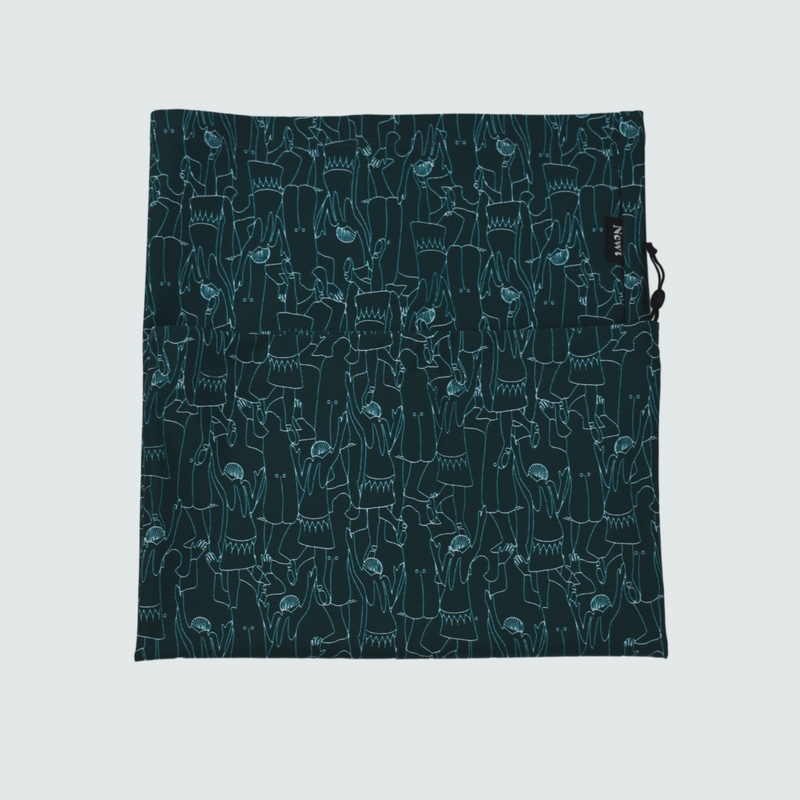Green Tiny Dancers Print Unisex Neckwarmer Snood