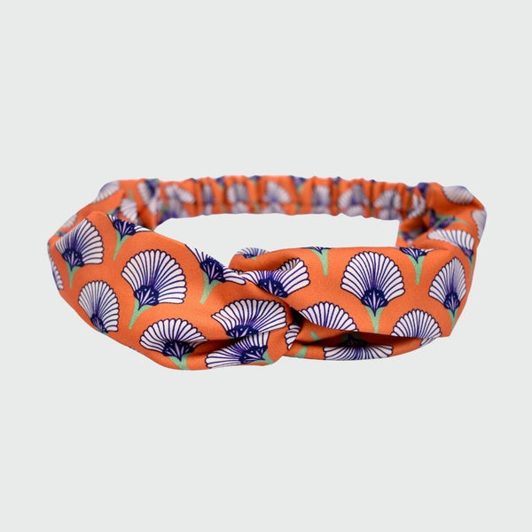 Matsuri Twist Knot Headband Orange
