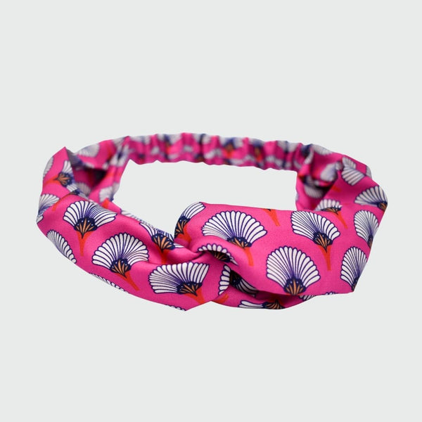 Matsuri Twist Knot Headband Pink