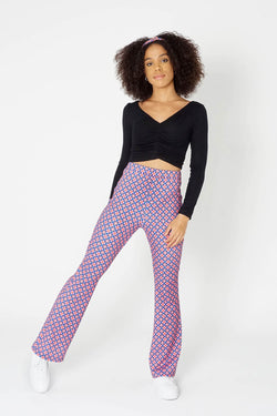 Ribeira Pink Stretch Flares