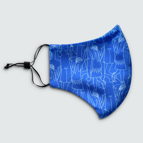 Blue Tiny Dancer Reusable Face Mask